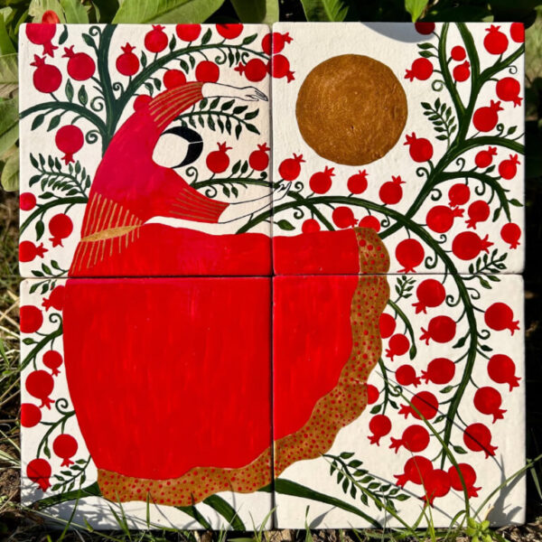 "Dance of Abundance" Wall Panel